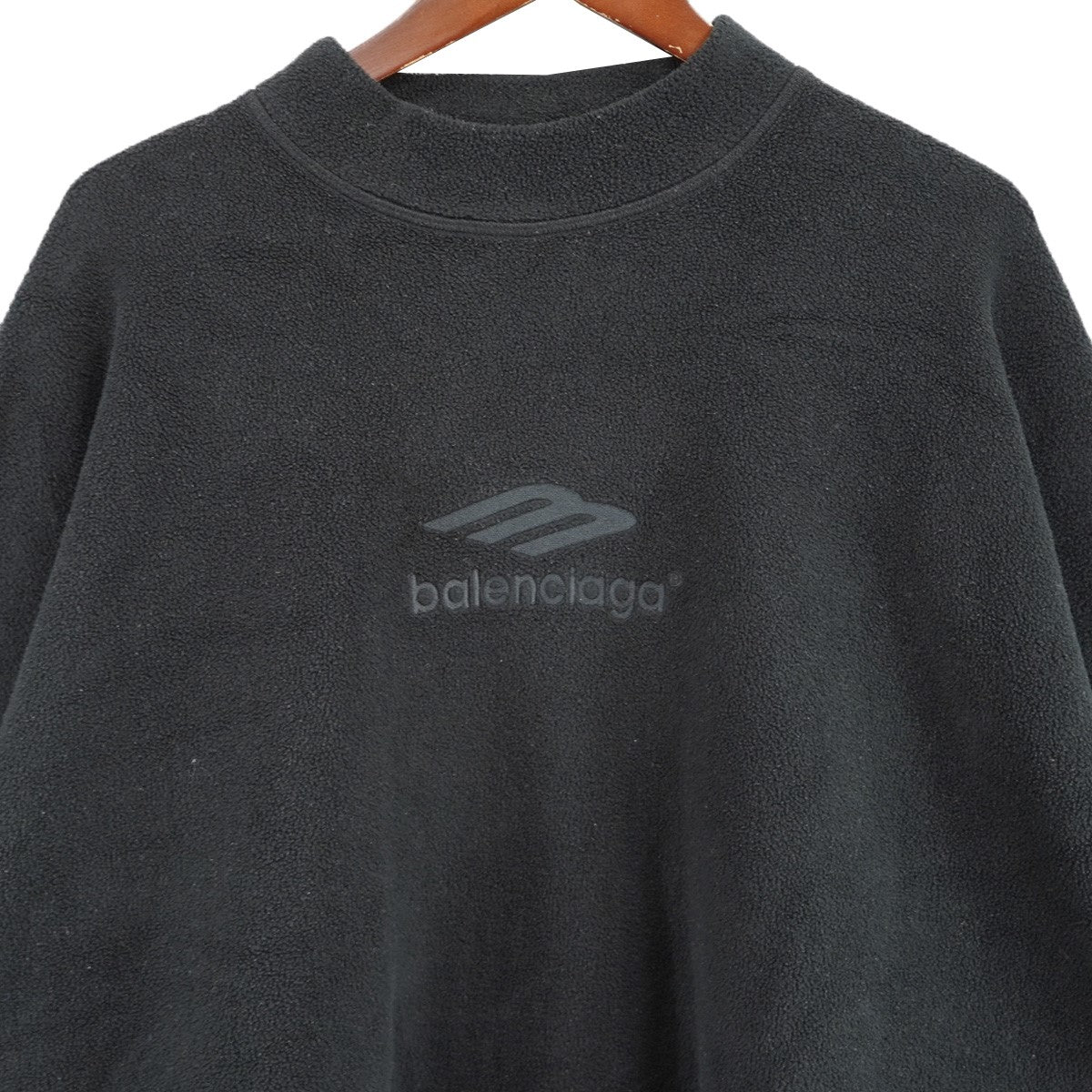 23AW 3B Embroidered Sweatshirtオーバーサイズ エンボス スポーツ ロゴ フリース プルオーバー スウェット