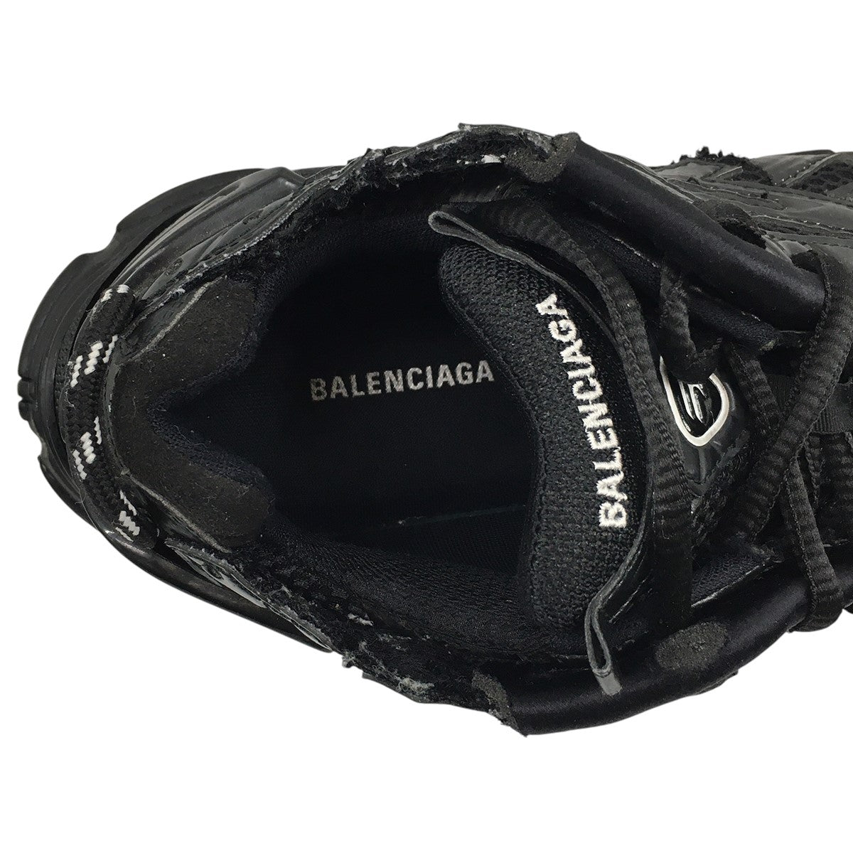 BALENCIAGA メッシュフラットシューズ 37 BALENCIAGA - BALENCIAGA メッシュ レザー シューズの通販 by