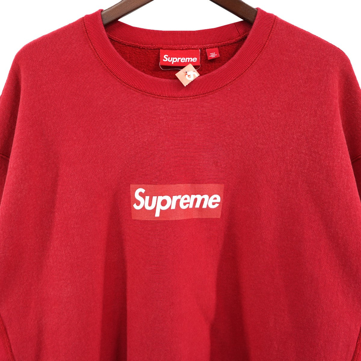 25SS Washed Box Logo Crewneckウォッシュド 加工 ボックスロゴ スウェット