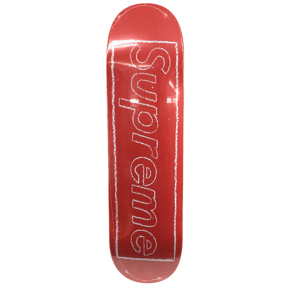 Supreme 21SS KAWS Chalk Logo Skateboardカウズ チョーク ロゴ スケートボード スケボー デッキ 古着・中古-1枚目のアイテム画像