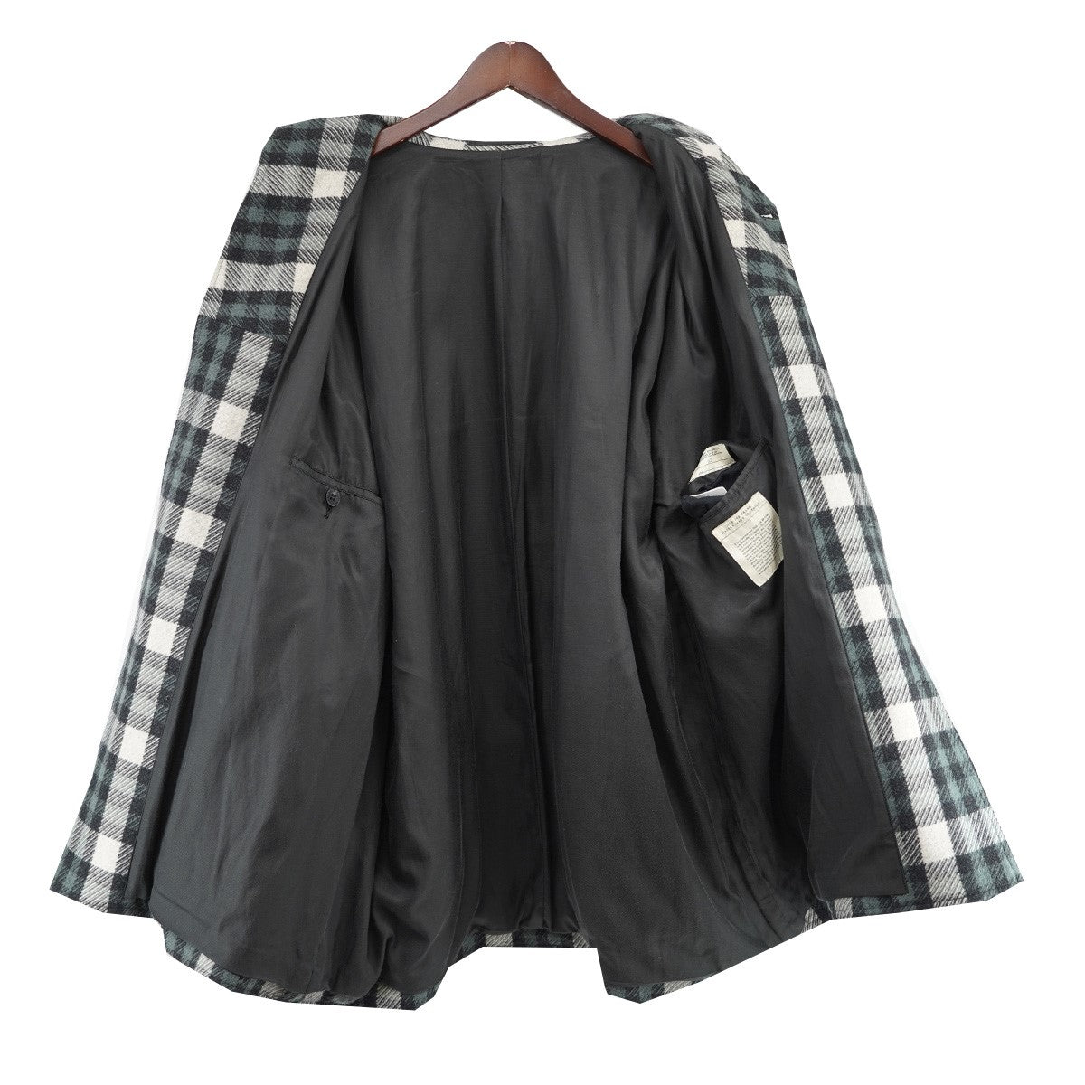 22AW CASHMERE MELTON FIELD-STREAM JACKカシミヤ混 チェック メルトン ジャケット