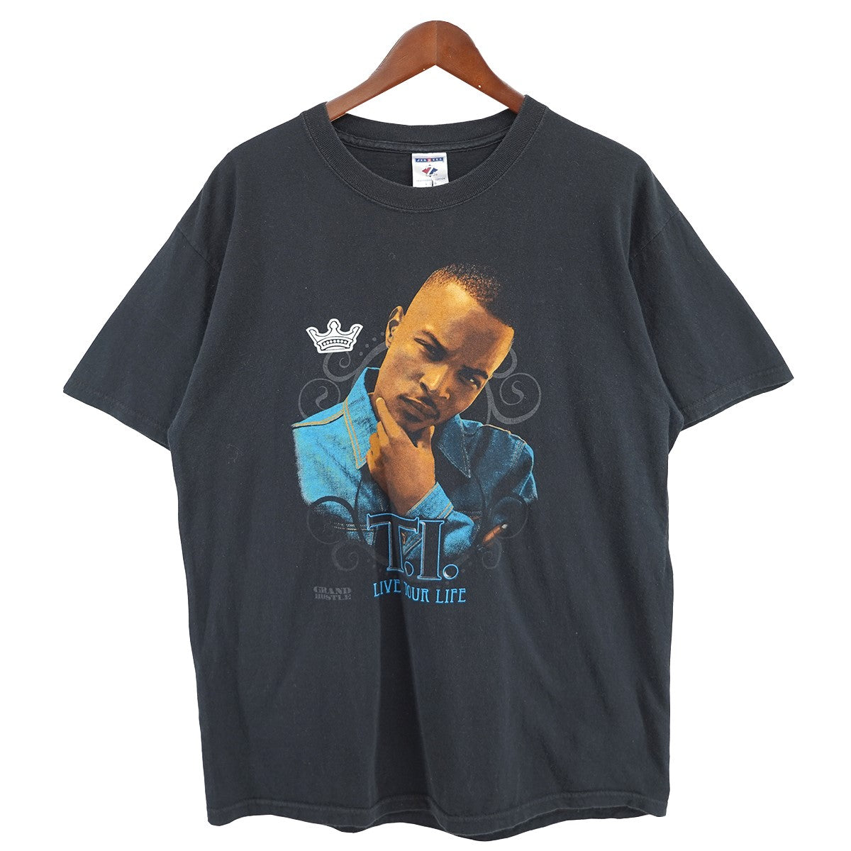 VINTAGE 00s T．I． Grand Hustle LIVE YOUR LIFE RAP TEEティーアイ ラップ Tシャツ NEXT VINTAGE 古着・中古-1枚目のアイテム画像