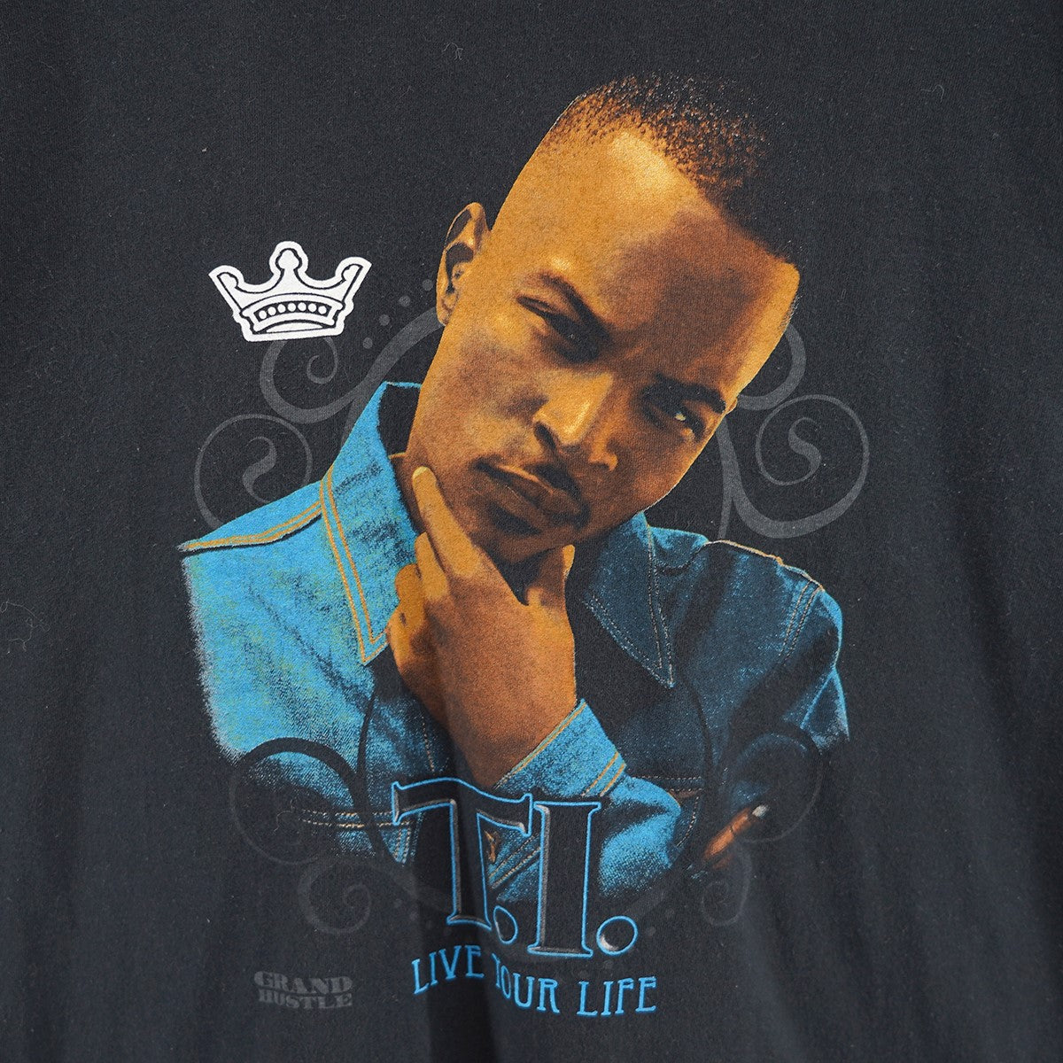VINTAGE 00s T．I． Grand Hustle LIVE YOUR LIFE RAP TEEティーアイ ラップ Tシャツ NEXT VINTAGE 古着・中古-3枚目のアイテム画像