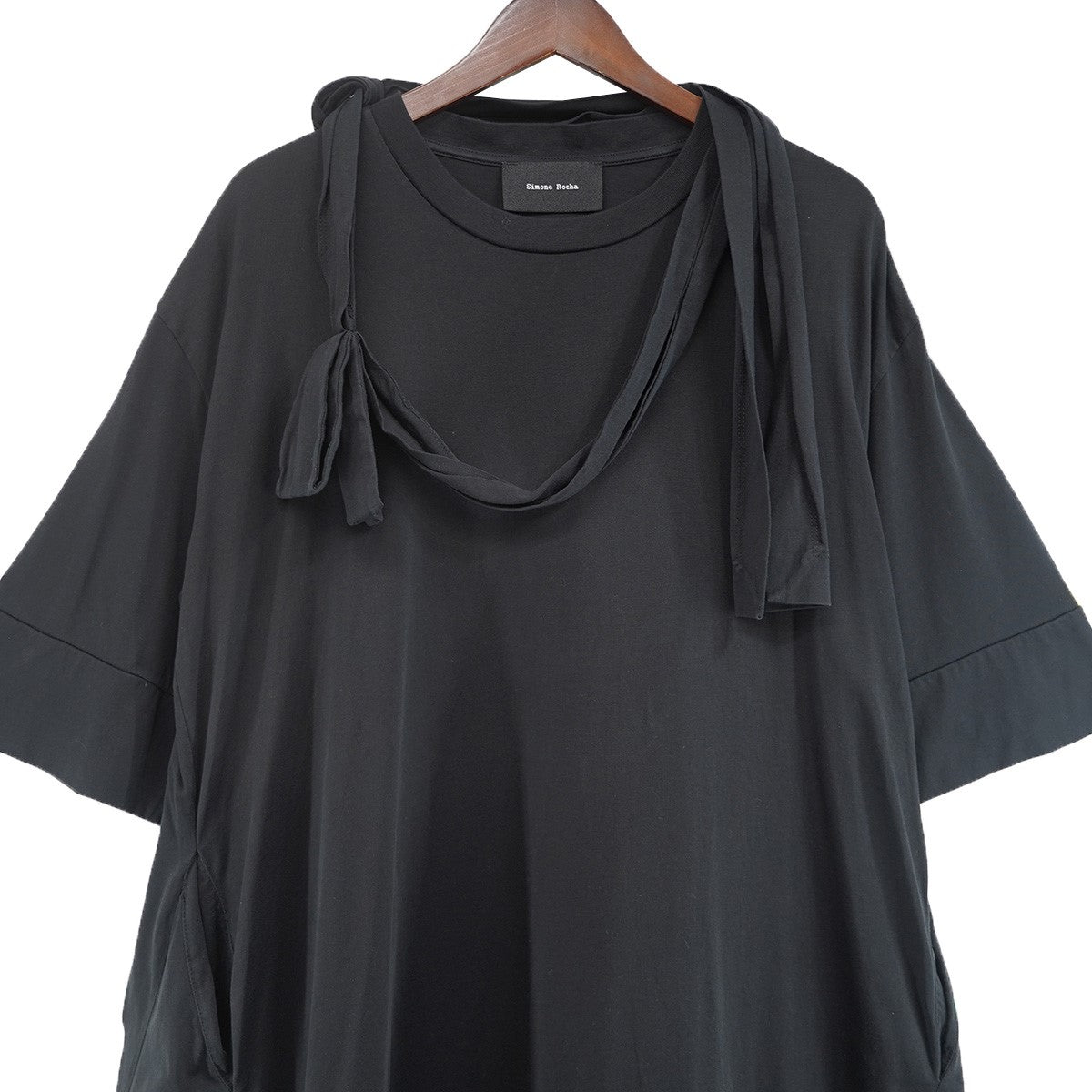 20SS SHOULDER BOW TUNIC DRESSチュニック ショルダー ボウ ドレス ワンピース