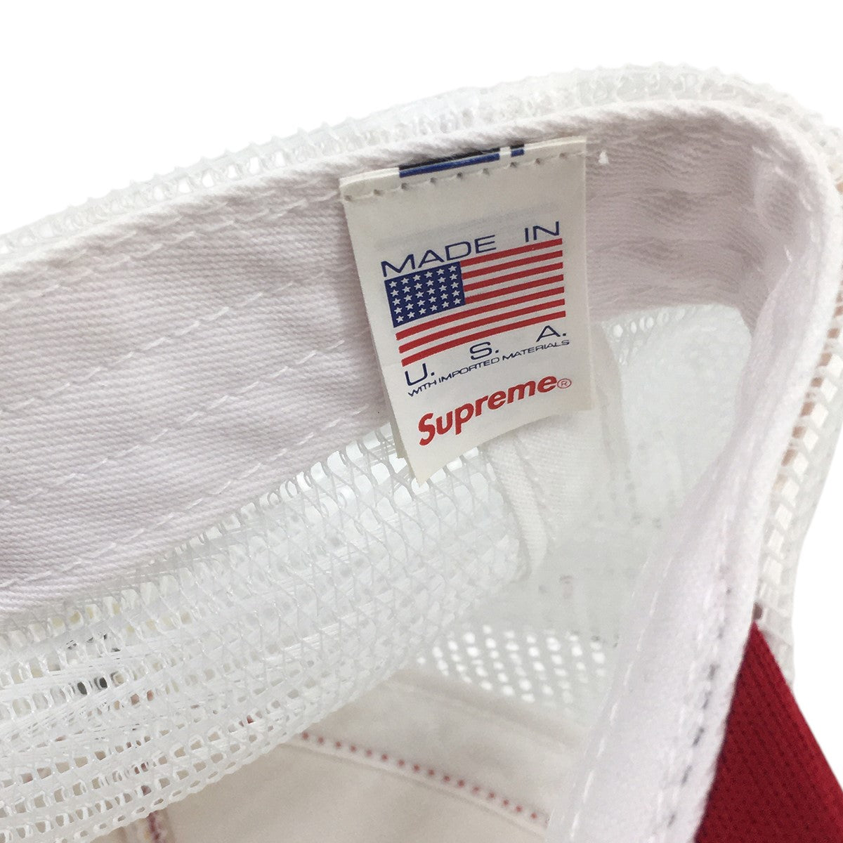 Supreme 23AW Mess Mesh Back 5-Panelロゴ メス メッシュ スナップバック ファイブパネル キャップ 帽子 古着・中古-7枚目のアイテム画像