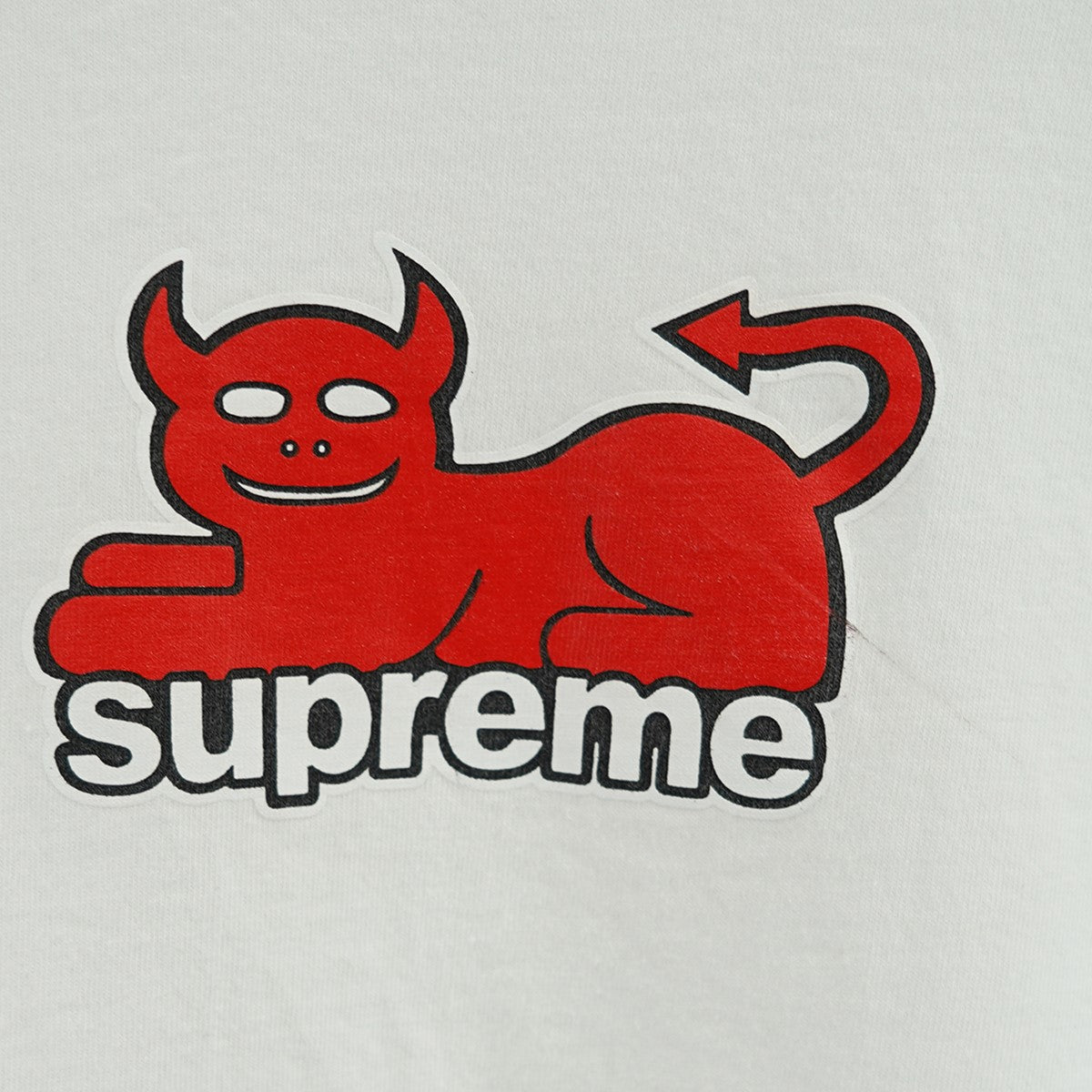 トップス supreme / x Toy Machine Devil Cat Tee Supreme Toy Machine Devil Cat T-shirt | White | FARFETCH CA