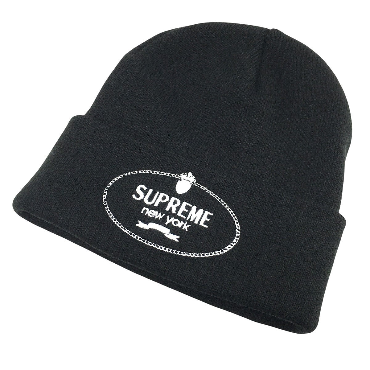Supreme×MM6 Maison Margiela ペンキ加工キャップ ブラック