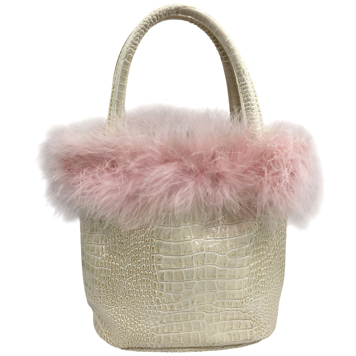 the virgins(ザヴァージンズ) mini hand feather vanity bagミニ