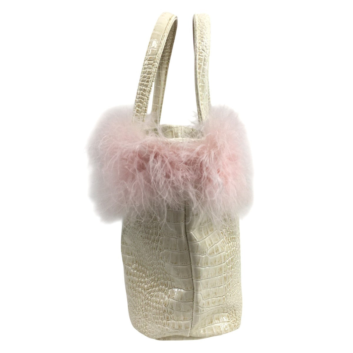 the virgins(ザヴァージンズ) mini hand feather vanity bagミニ