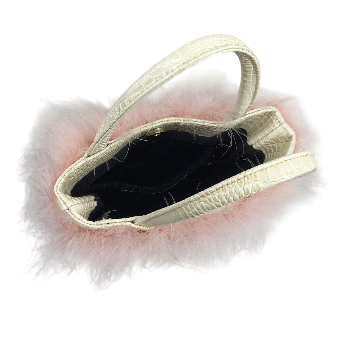 the virgins(ザヴァージンズ) mini hand feather vanity bagミニ