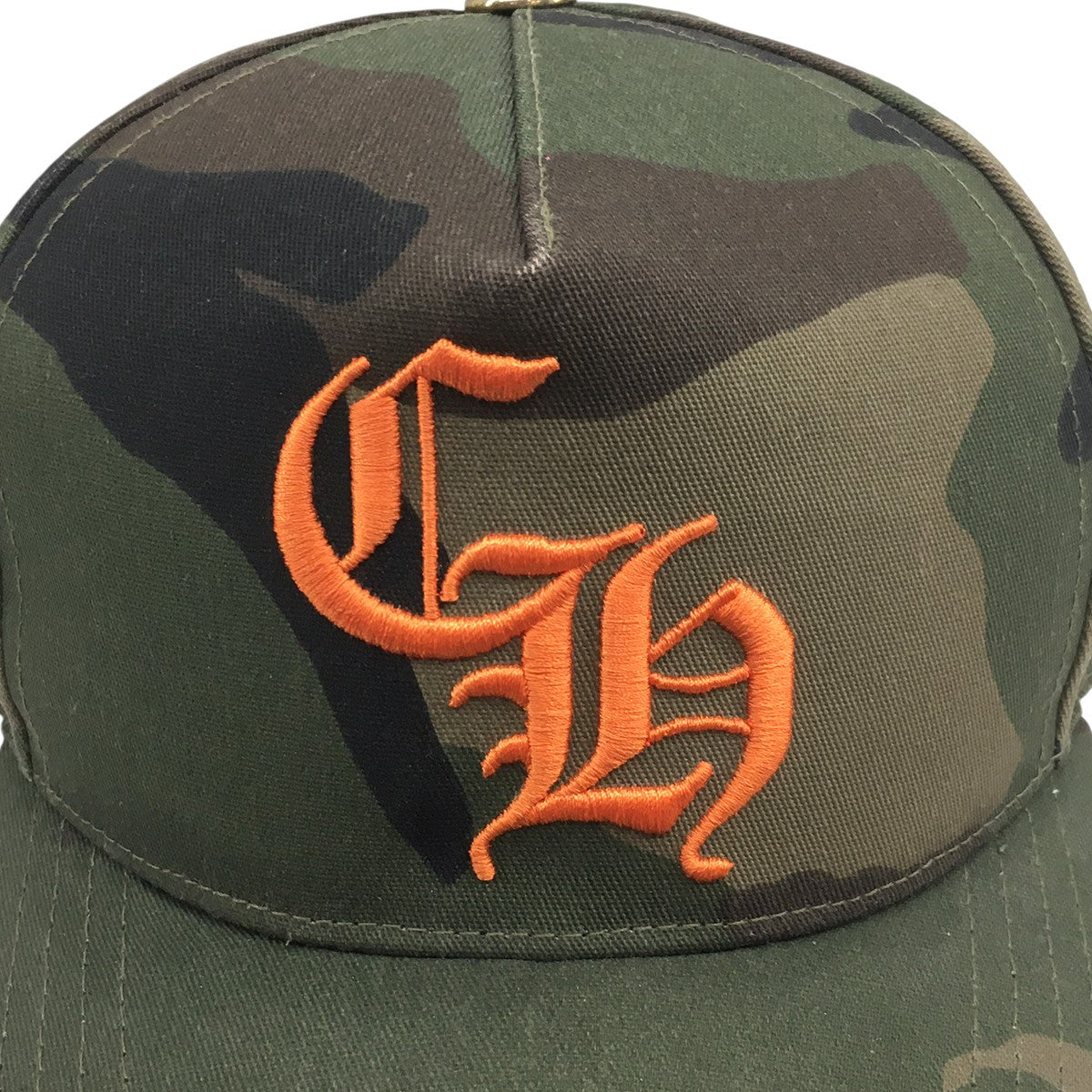 CHROME HEARTS(クロムハーツ) HAT 5 PNL CAP BSBL CAMO／ORANGE