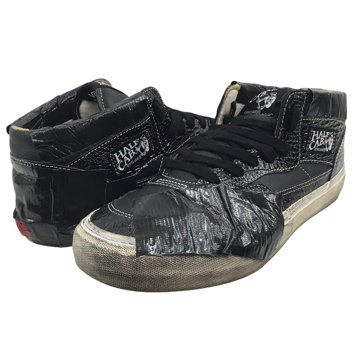 Vault by Vans Half Cab EF VLT LX LUX DUCTハーフキャブ ラックス ダクト テープ ユーズド 汚れ 加工 スニーカー シューズ 靴