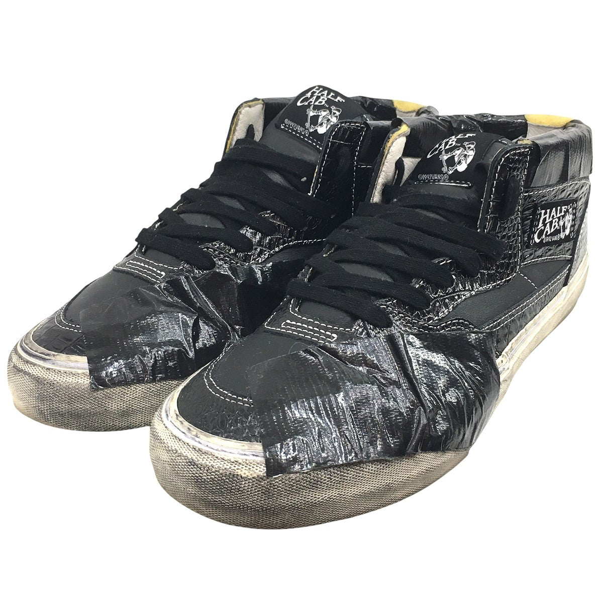 Vault by Vans Half Cab EF VLT LX LUX DUCTハーフキャブ ラックス ダクト テープ ユーズド 汚れ 加工 スニーカー シューズ 靴