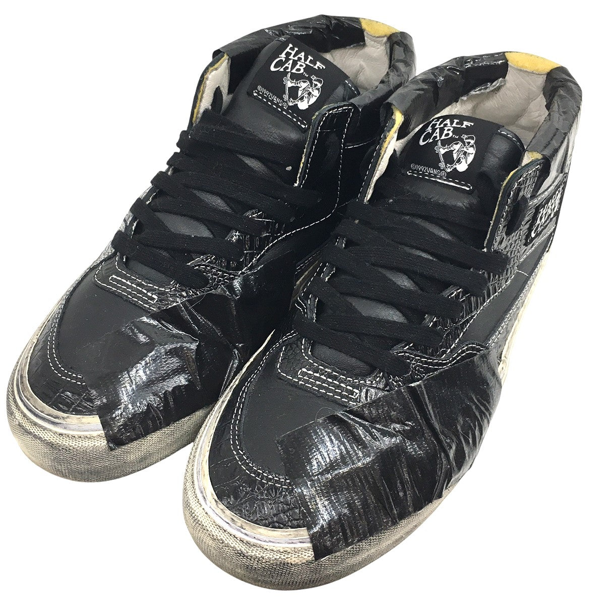 Vault by Vans Half Cab EF VLT LX LUX DUCTハーフキャブ ラックス ダクト テープ ユーズド 汚れ 加工 スニーカー シューズ 靴