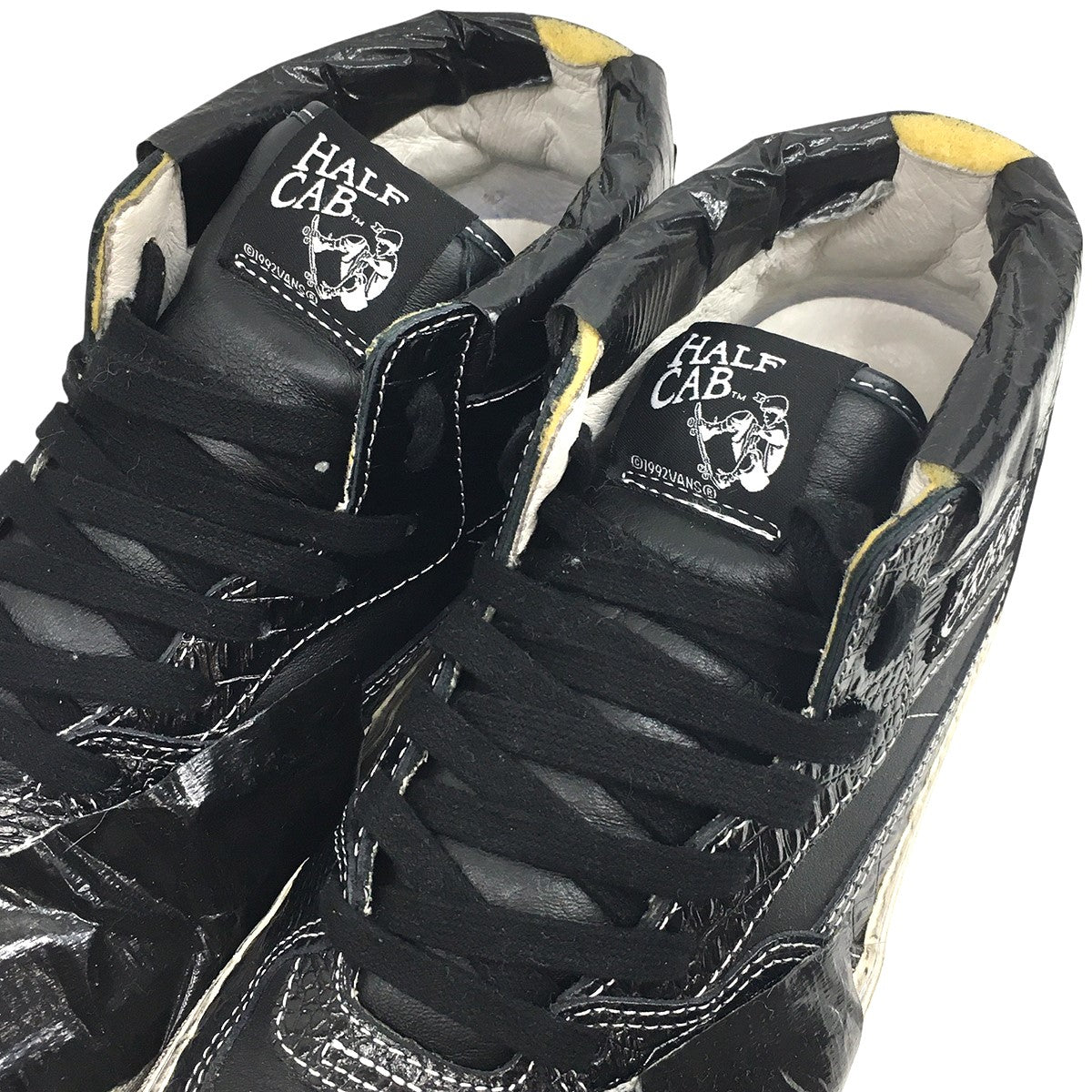 Vault by Vans Half Cab EF VLT LX LUX DUCTハーフキャブ ラックス ダクト テープ ユーズド 汚れ 加工 スニーカー シューズ 靴