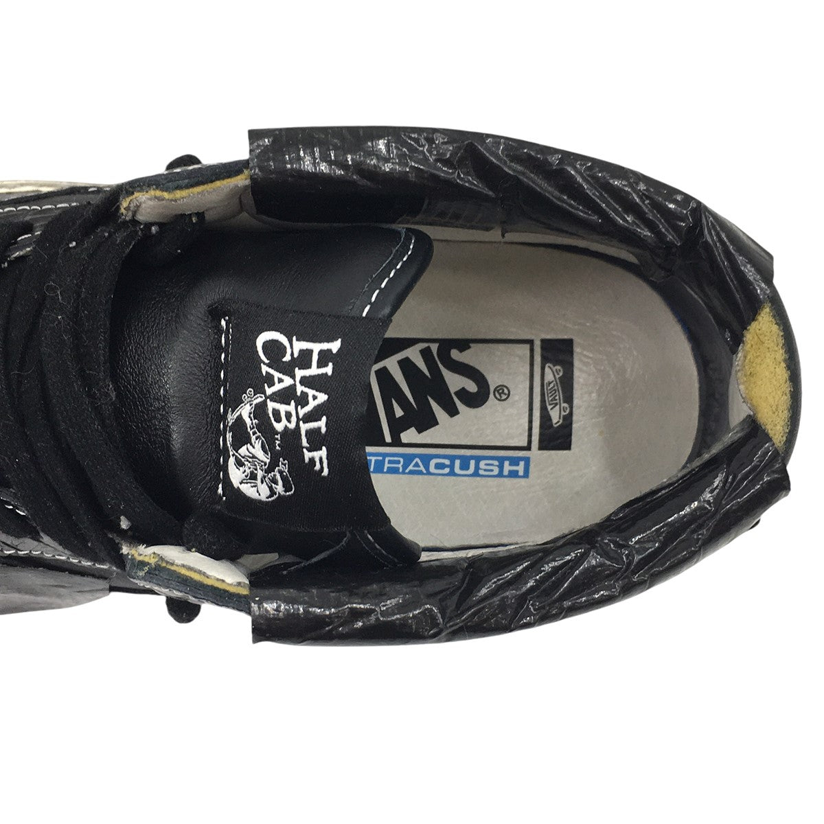 Vault by Vans Half Cab EF VLT LX LUX DUCTハーフキャブ ラックス ダクト テープ ユーズド 汚れ 加工 スニーカー シューズ 靴