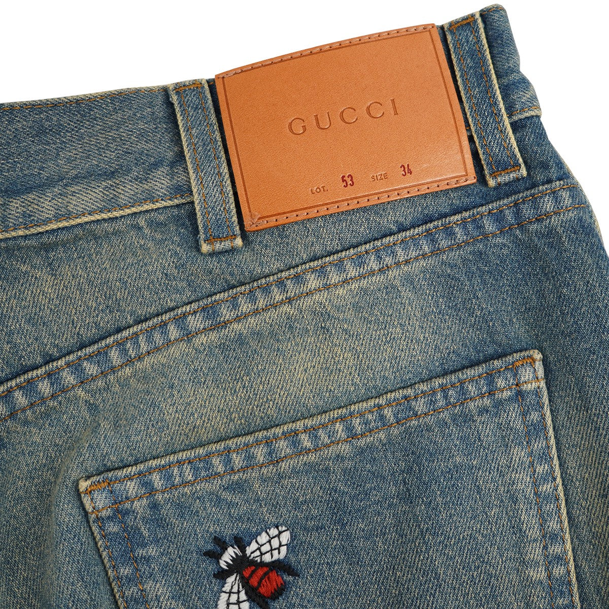 Symbols Tapered Denim Pantシンボル アイコン 刺繍 エンブロイダリー デニム パンツ