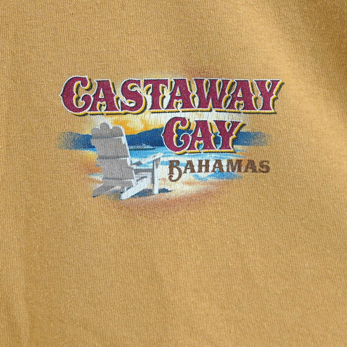 VINTAGE 00s CRUISE LINE disney castaway cay bahamas Teeディズニー MICKEY ミッキー Ｔシャツ NEXT VINTAGE 古着・中古-4枚目のアイテム画像