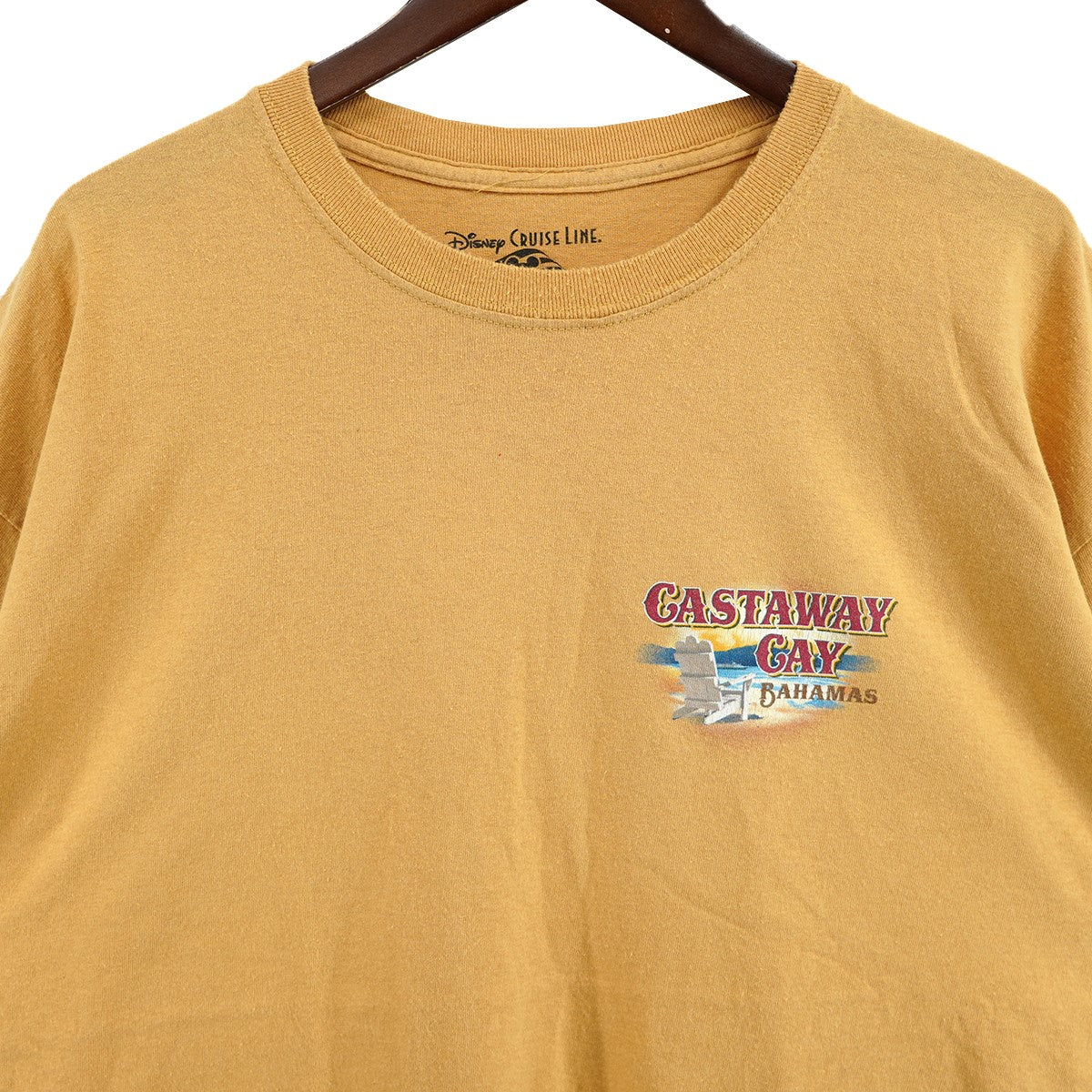 VINTAGE 00s CRUISE LINE disney castaway cay bahamas Teeディズニー MICKEY ミッキー Ｔシャツ NEXT VINTAGE 古着・中古-5枚目のアイテム画像