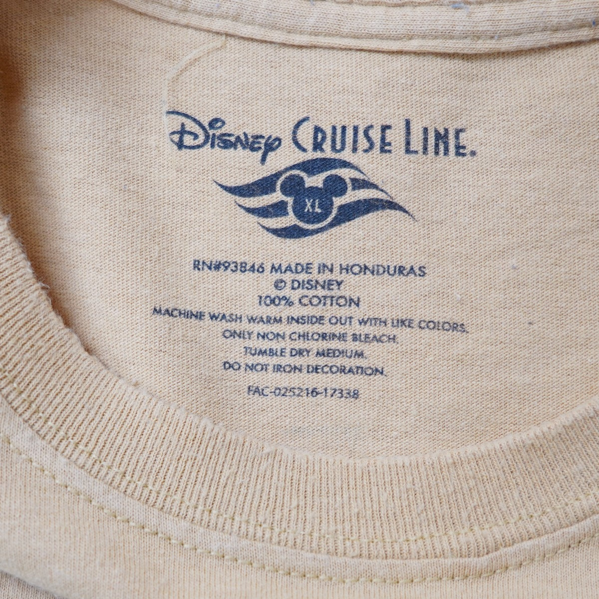 VINTAGE 00s CRUISE LINE disney castaway cay bahamas Teeディズニー MICKEY ミッキー Ｔシャツ NEXT VINTAGE 古着・中古-6枚目のアイテム画像