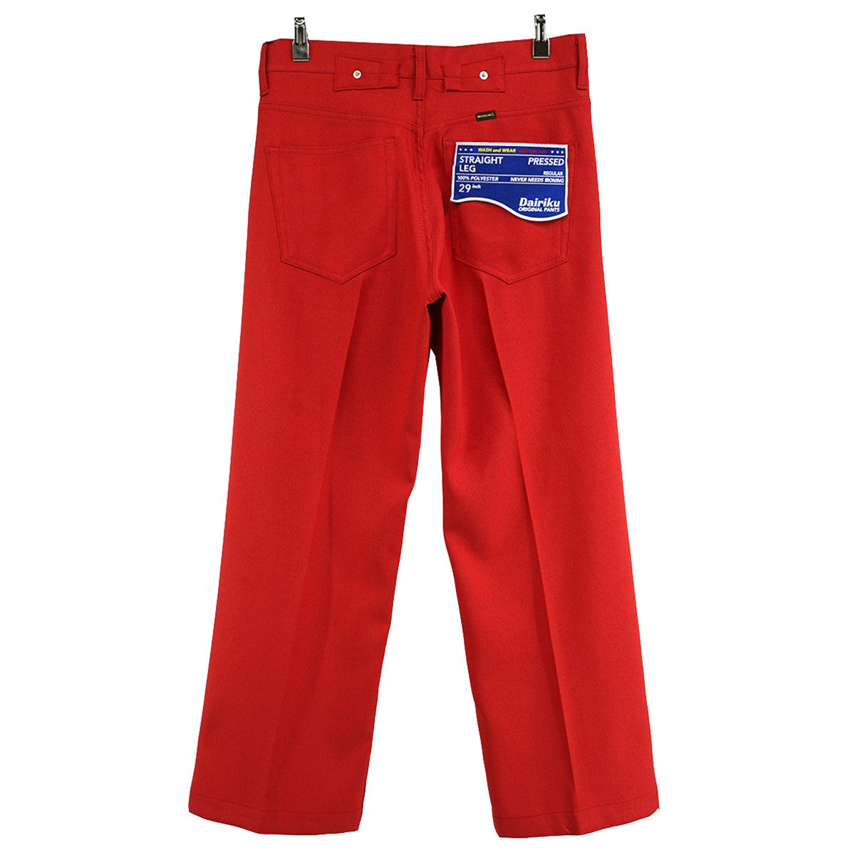 22AW Straight Pressed Pantsロゴ フラッシャー パッチ ストレート プレスド パンツ