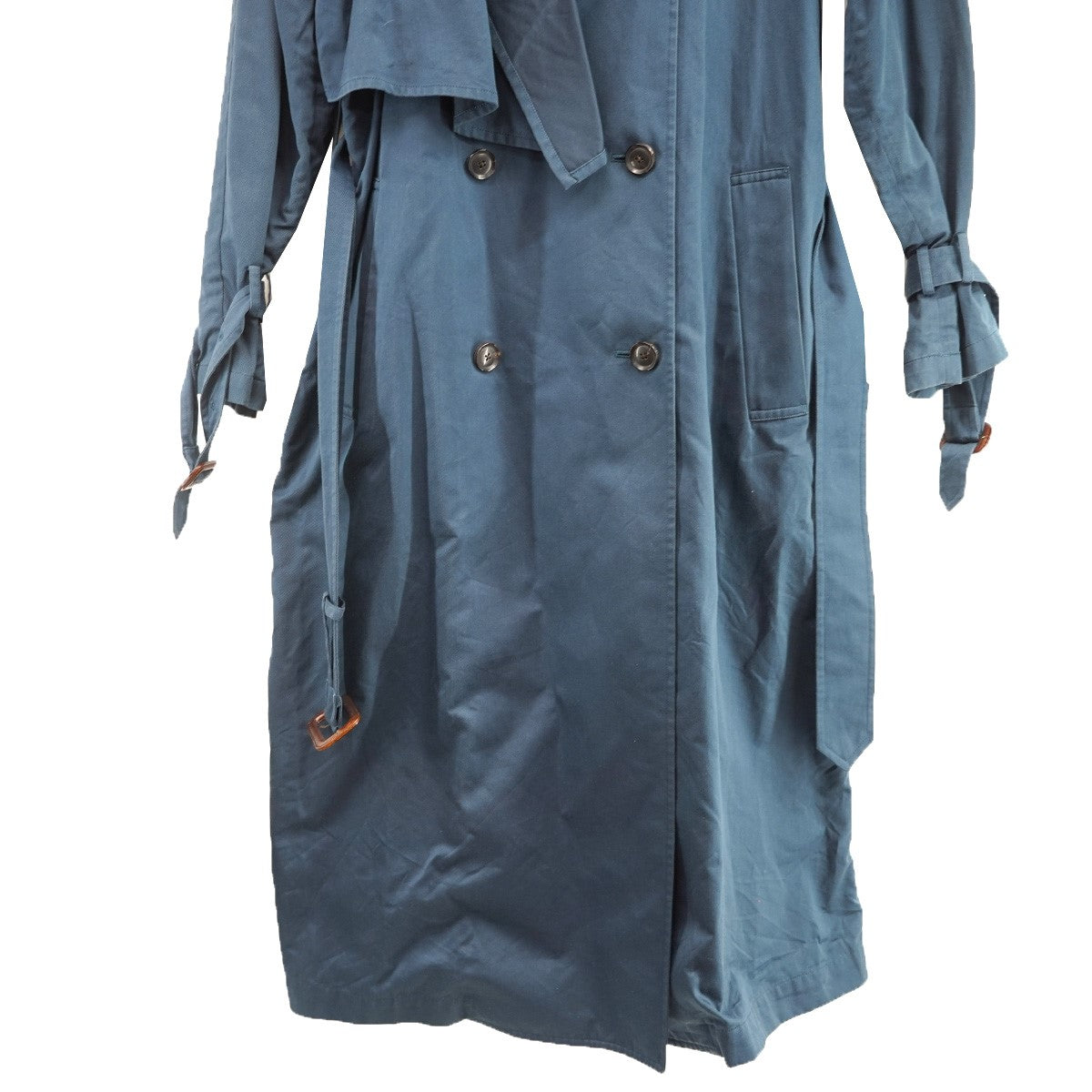 BIG TRENCH COAT シルク混 ビッグ トレンチコート