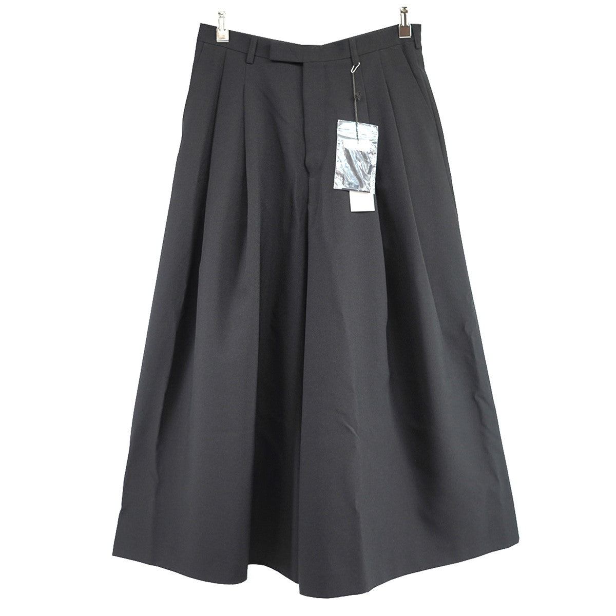 23SS POLYESTER TROPICAL 2TUCK WIDE FLARE ANKLEツータック ワイド バギー フレア アンクル パンツ