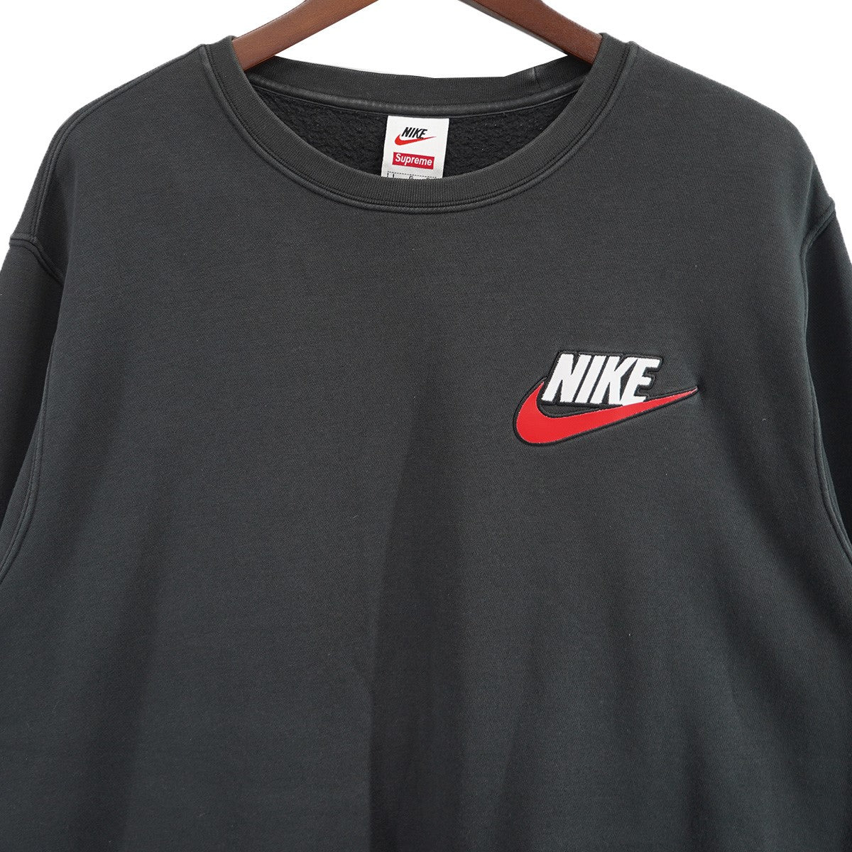 SUPREME NIKE クルーネック トレーナー ブラック Supreme(シュプリーム) 18AW Nike Crewneck ナイキ ロゴ クルー