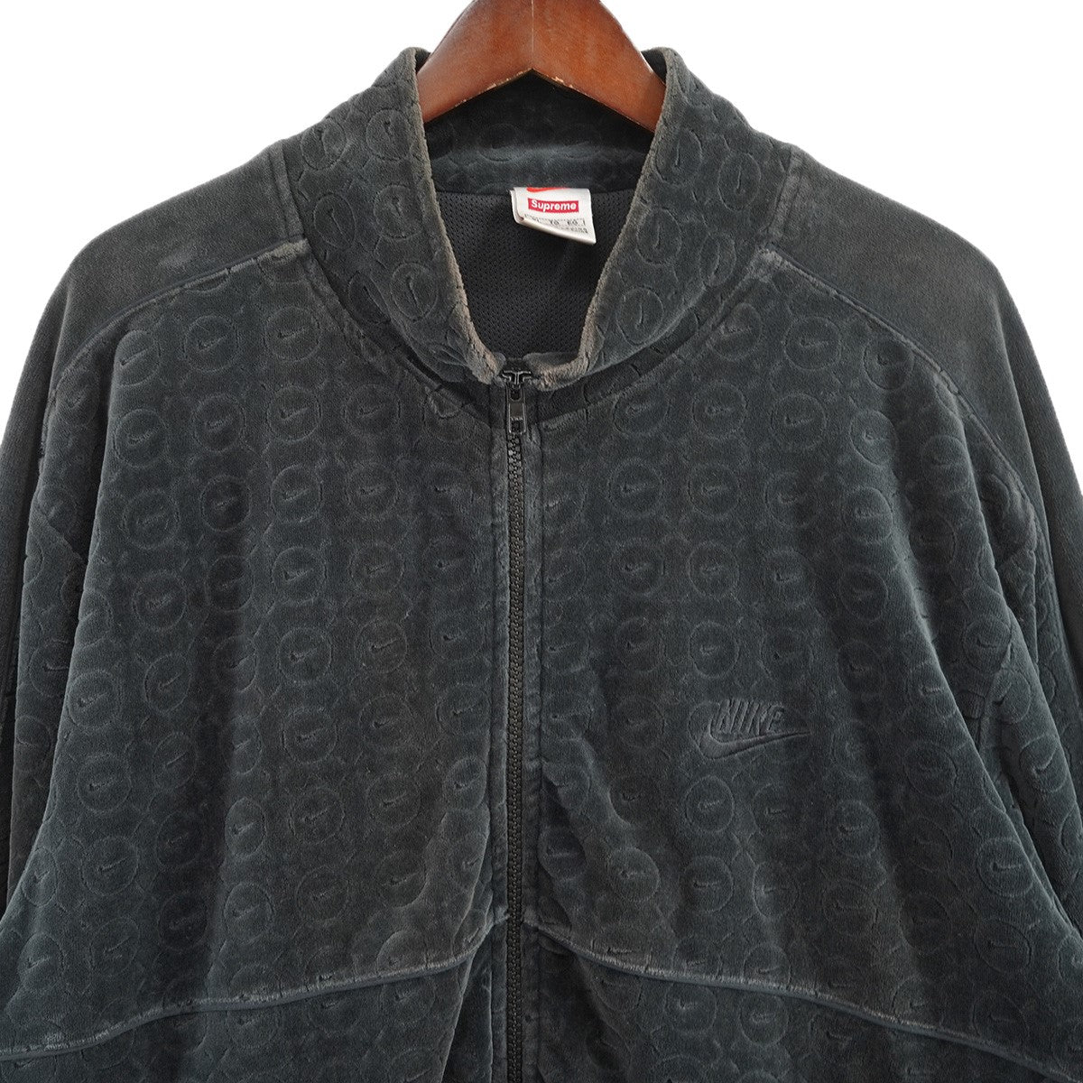 Supreme×NIKE 21SS Nike Velour Track Jacketコラボ ロゴ ナイキ