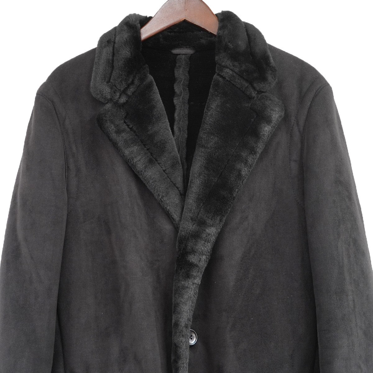 Calvin Klein(カルバンクライン) フェイク ムートン ファー コート