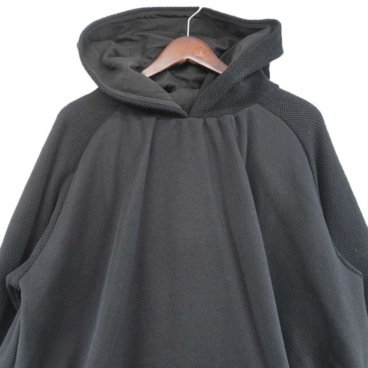 Dinoworks c／o Iori Yamaki egg hoodie ニューエッグ フーディ取り外し可能 裾ファー 切替 オーバーサイズ パーカー 古着・中古-2枚目のアイテム画像