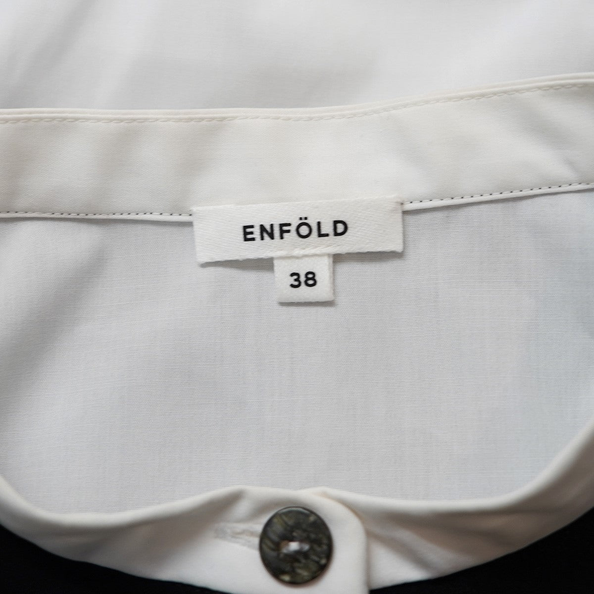 ENFOLD 24SS VEST-LAYERED TOPSベストレイヤード 裾 アシンメトリー 半袖ブラウス シャツ 古着・中古-4枚目のアイテム画像