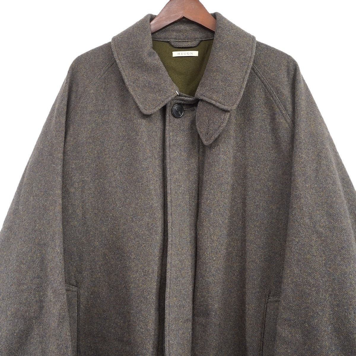 HEUGN(ユーゲン) ALBERT MIX TWEED -BROWN- #COATアルバート ミックス
