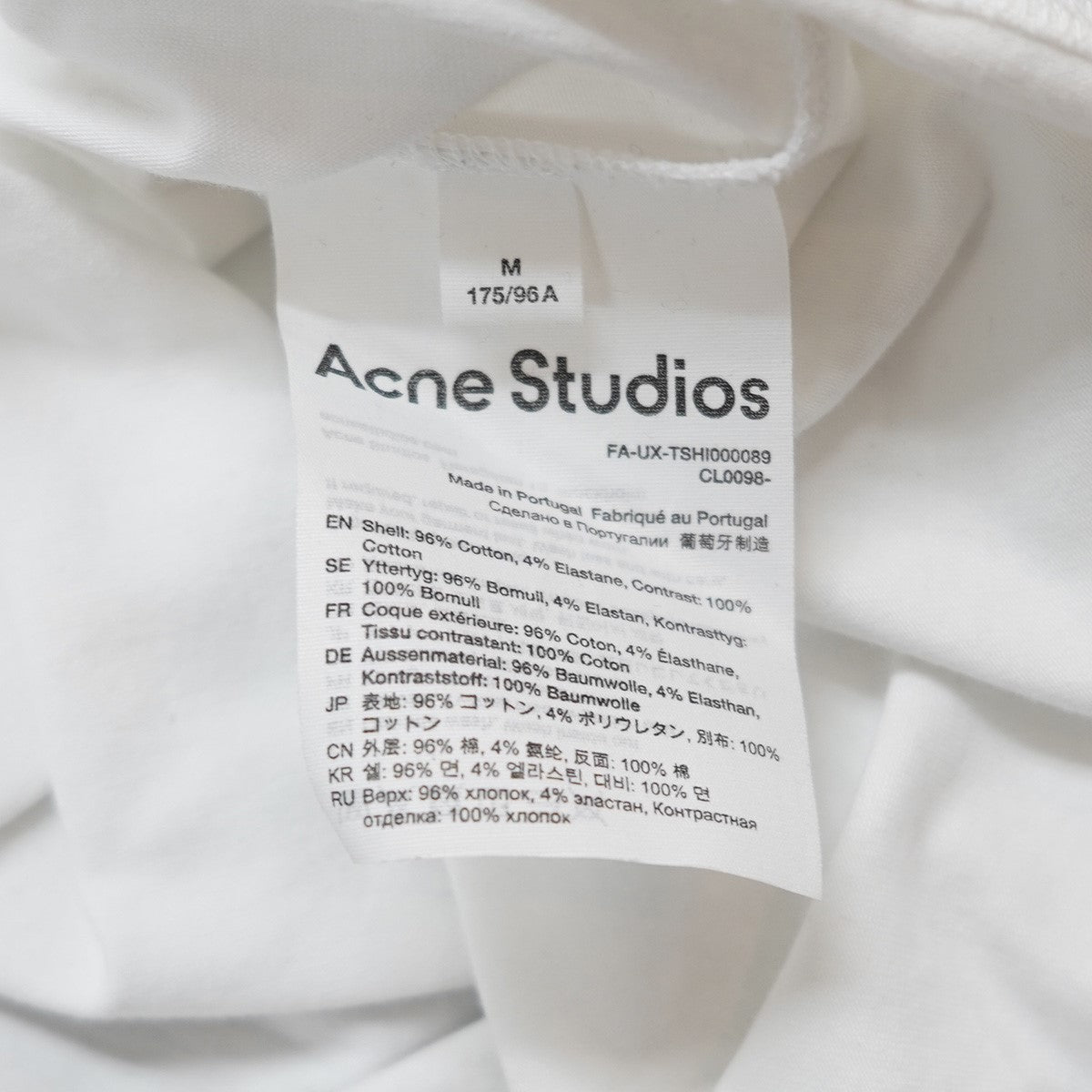 ★送料・関税込み★【Acne Studios】フェイスパッチ ロンT ACNE STUDIOS(アクネストゥディオズ) バックロゴ刺繍 フロント