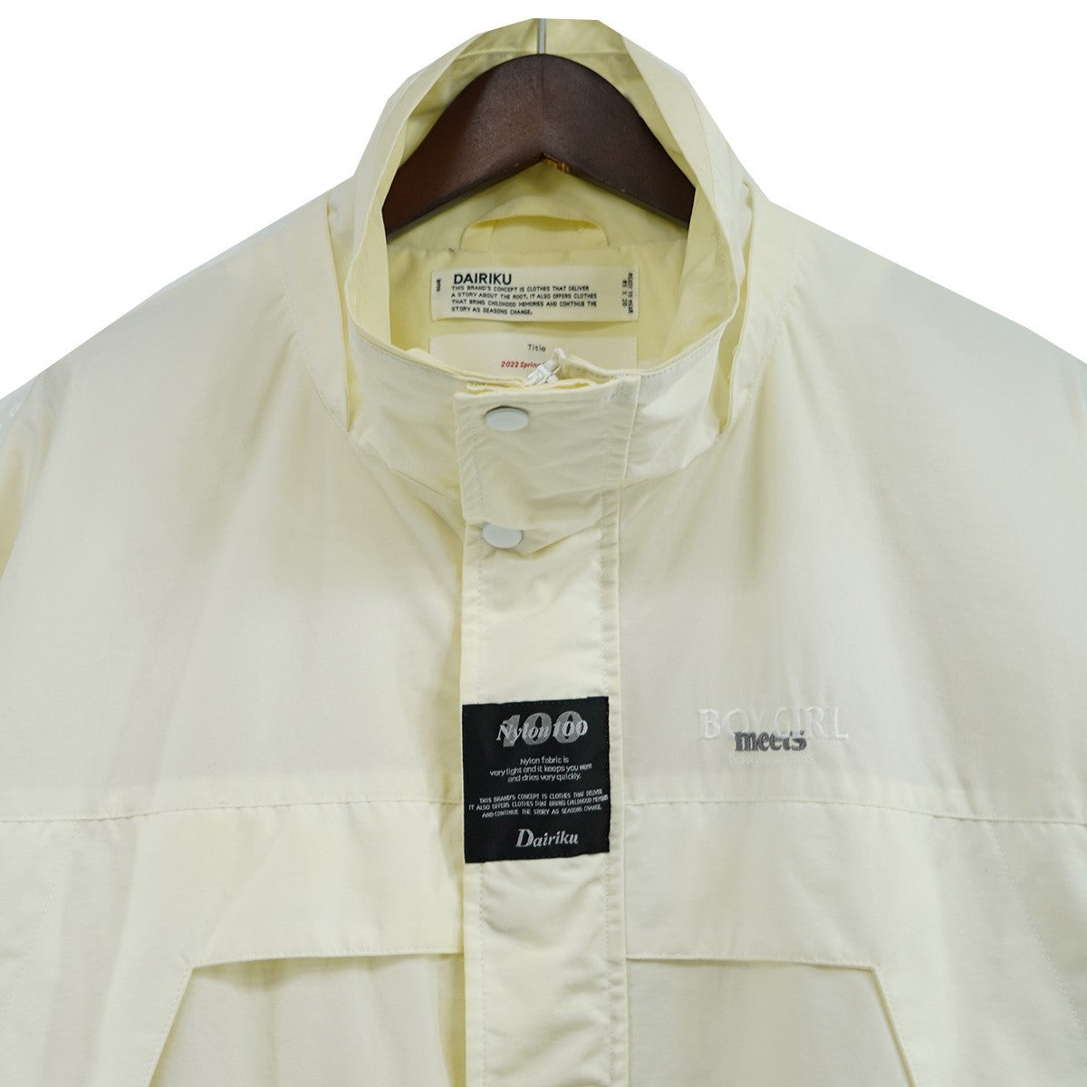 DAIRIKU(ダイリク) 22SS BMG Nylon Coat ボーイミーツガール ロゴ