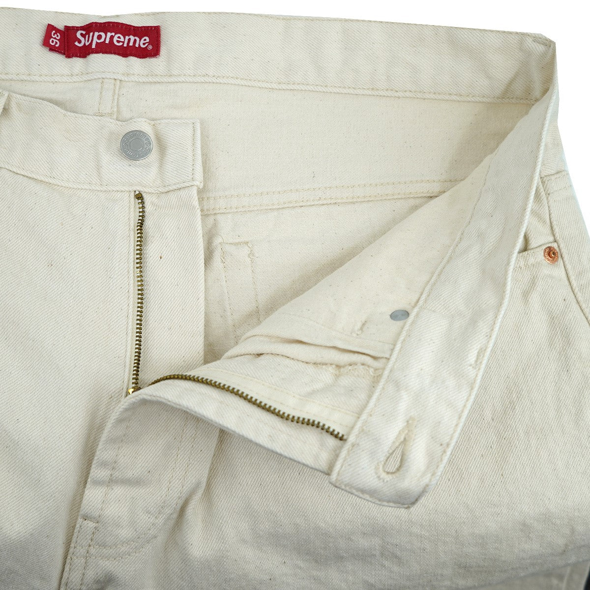 パンツ Supreme Baggy Selvedge Jean natural 30 Supreme Baggy Selvedge Jean (FW25) - $198