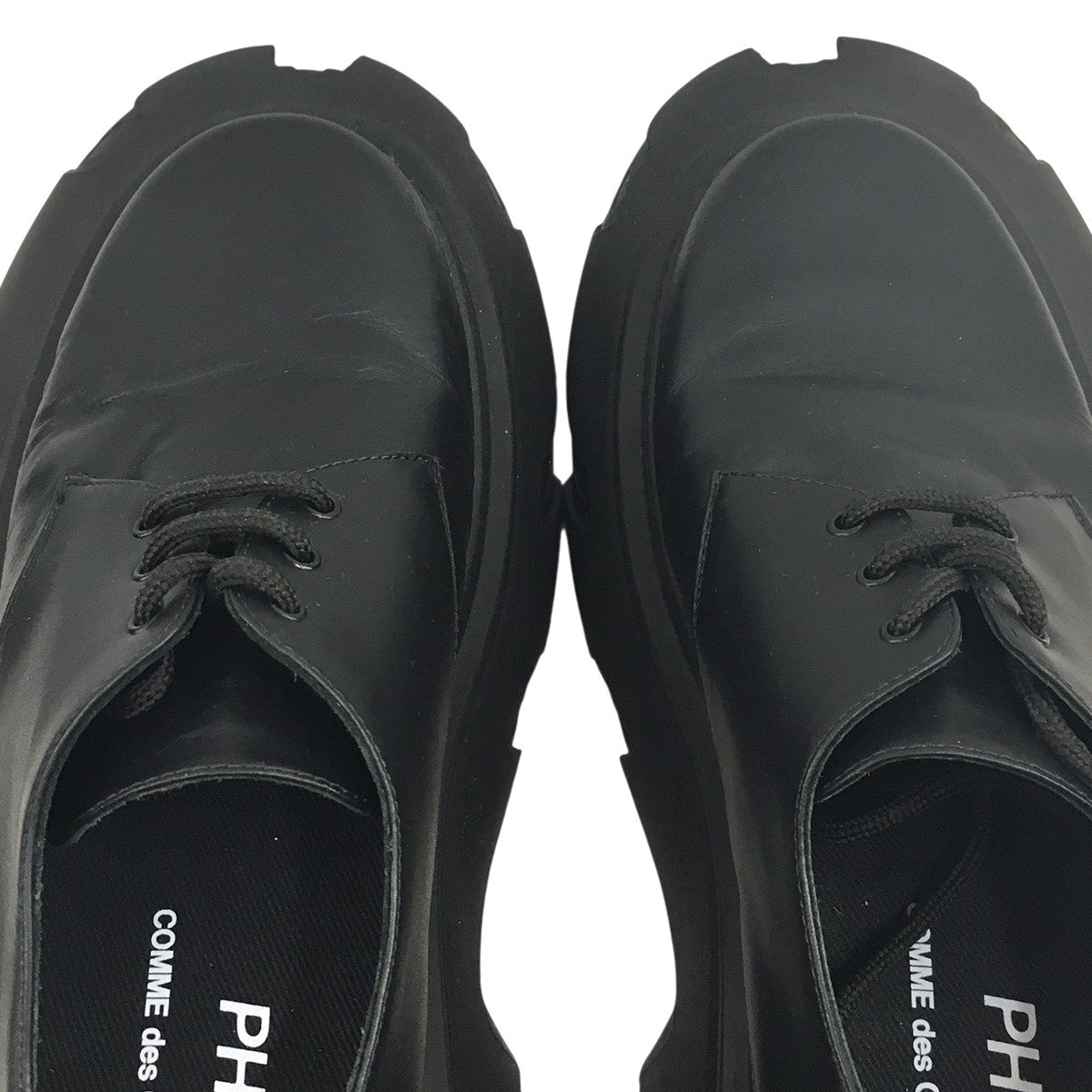 comme des garcons phileo 24aw シューズ コム デ ギャルソン×仏フィレオのダービーシューズ、レザー