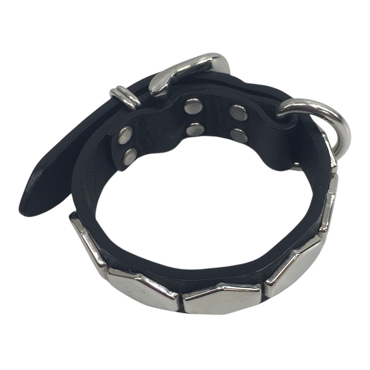 UNDERCOVER 25SS Cowhide leather bracelet -Hexagon studsヘキサゴンスタッズレザーブレス ロゴ ブレスレット アクセサリー 古着・中古-3枚目のアイテム画像