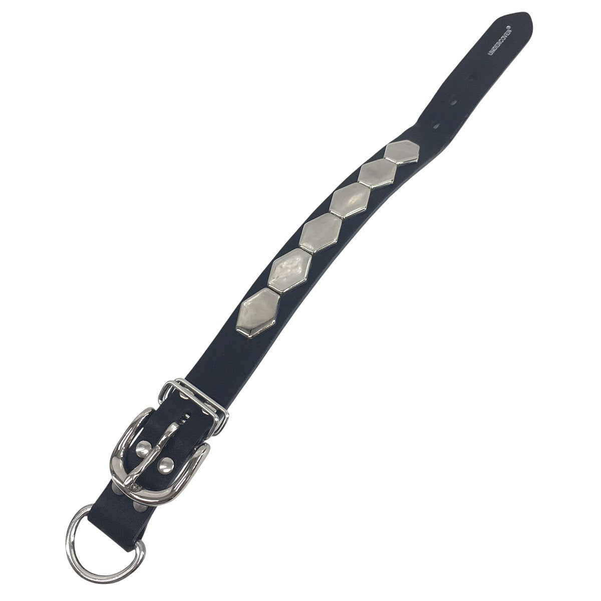 UNDERCOVER 25SS Cowhide leather bracelet -Hexagon studsヘキサゴンスタッズレザーブレス ロゴ ブレスレット アクセサリー 古着・中古-6枚目のアイテム画像