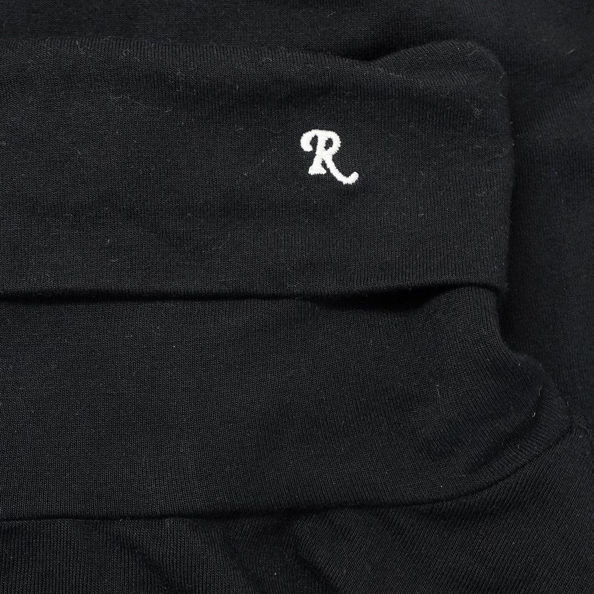 23SS Turtleneck top with R embroideryR刺繍 プリント ストレッチ タートルネック ロングスリーブ 長袖 Tシャツ ロンT