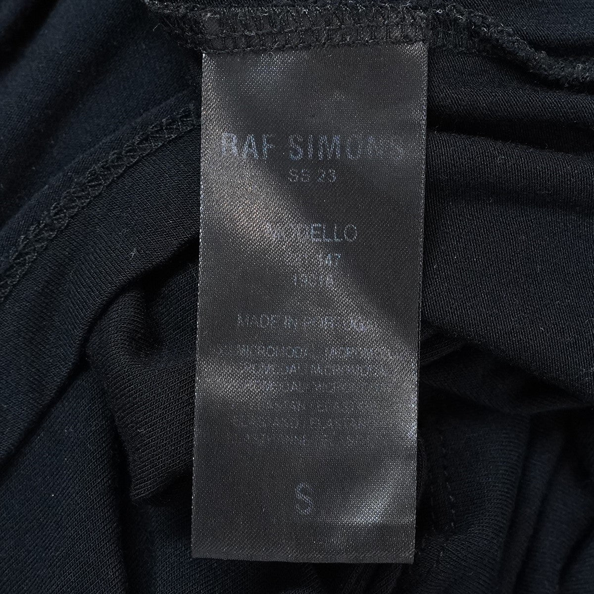 23SS Turtleneck top with R embroideryR刺繍 プリント ストレッチ タートルネック ロングスリーブ 長袖 Tシャツ ロンT