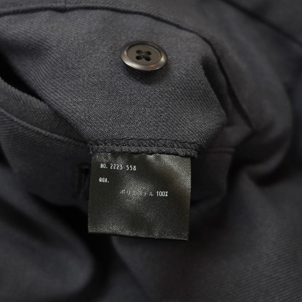 LAD MUSICIAN(ラッドミュージシャン) 22AW タック ポリエステル ワイド