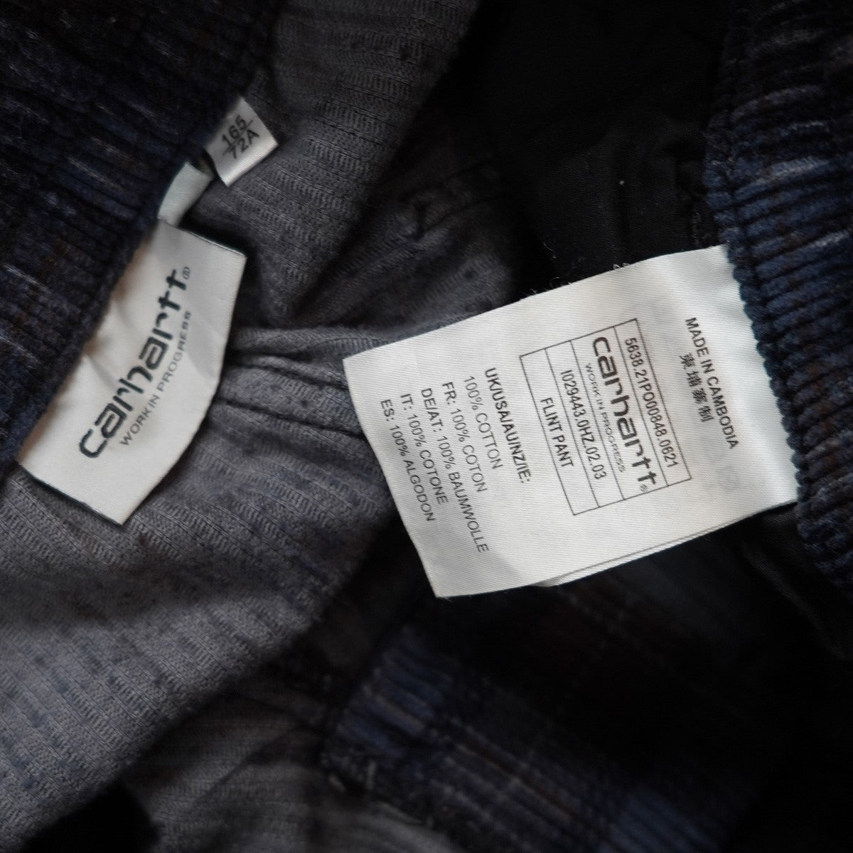 FLINT PANT コーデュロイ チェック フリント イージー パンツ