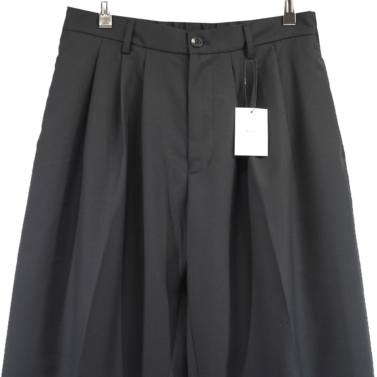 Afiit(アフィット) 25SS 3TUCK SLACKS BLACKスリータック ワイド