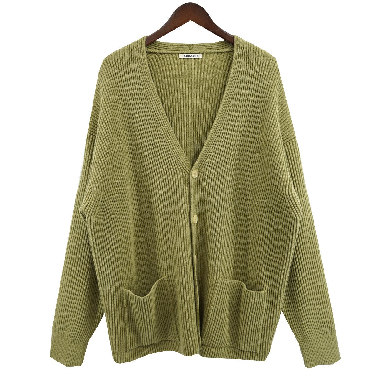AURALEE(オーラリー) 22AW SUPER FINE WOOL RIB KNIT BIG CARDIGAN