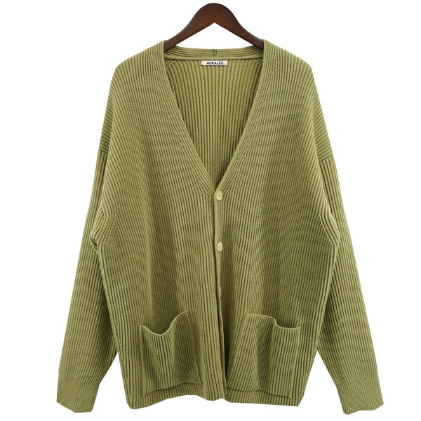 AURALEE(オーラリー) 22AW SUPER FINE WOOL RIB KNIT BIG CARDIGAN