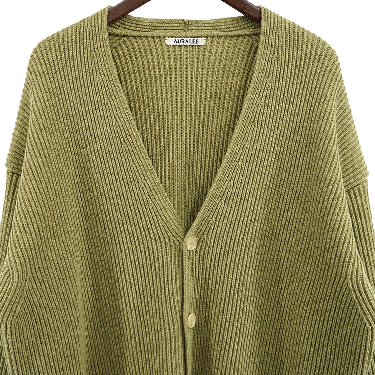 AURALEE(オーラリー) 22AW SUPER FINE WOOL RIB KNIT BIG CARDIGAN