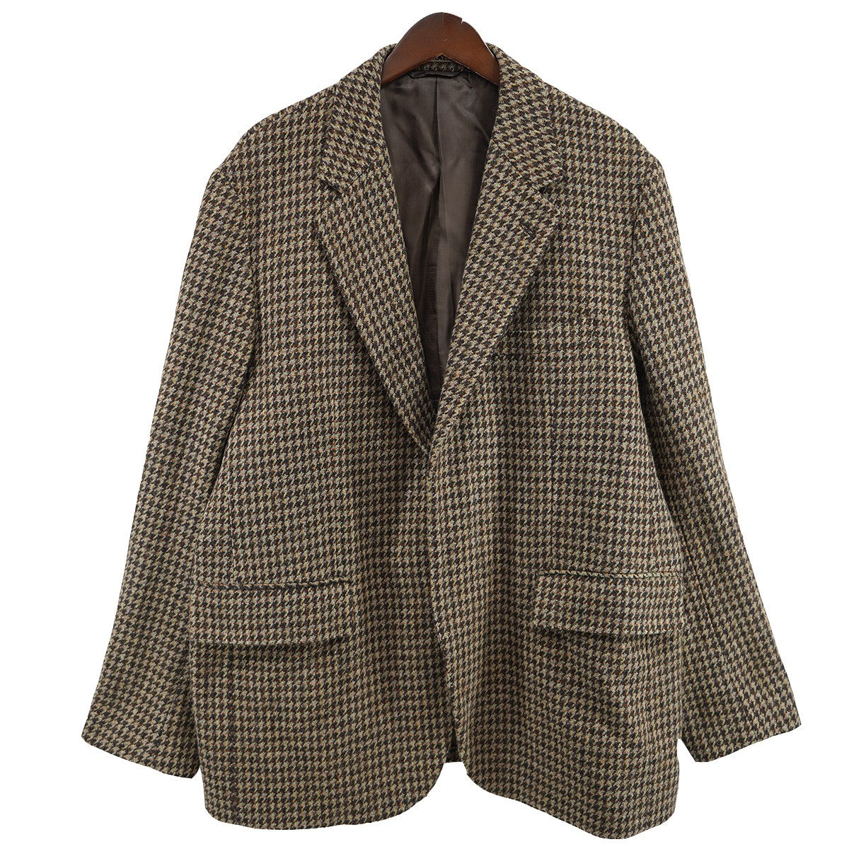 23AW BRITISH WOOL TWEED OVER JACKETブリティッシュ ウール チェック ツイード オーバー ジャケット