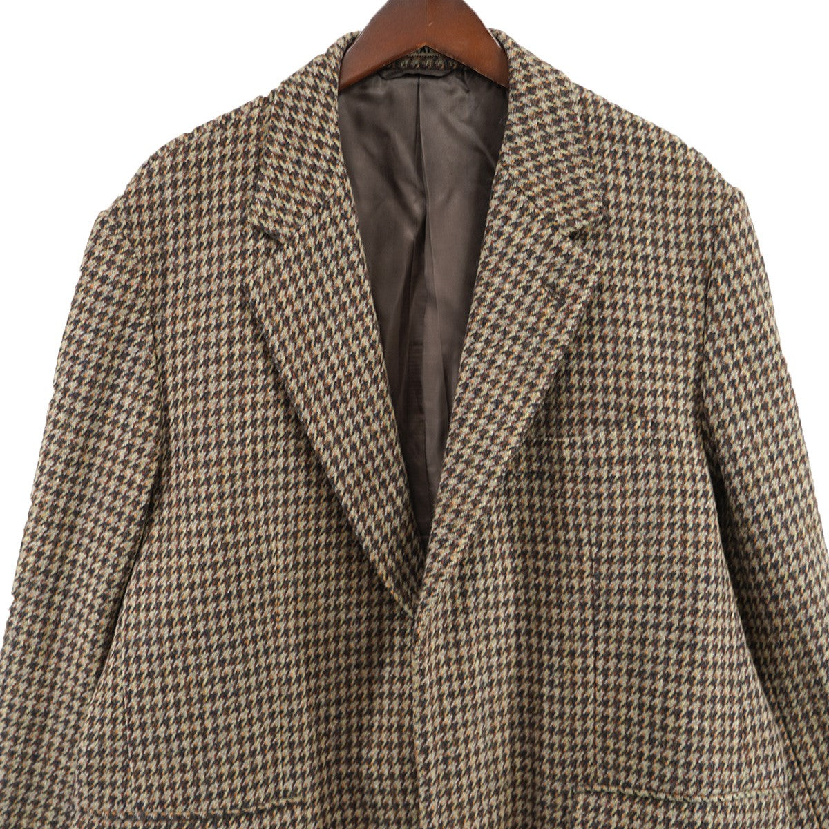 23AW BRITISH WOOL TWEED OVER JACKETブリティッシュ ウール チェック ツイード オーバー ジャケット