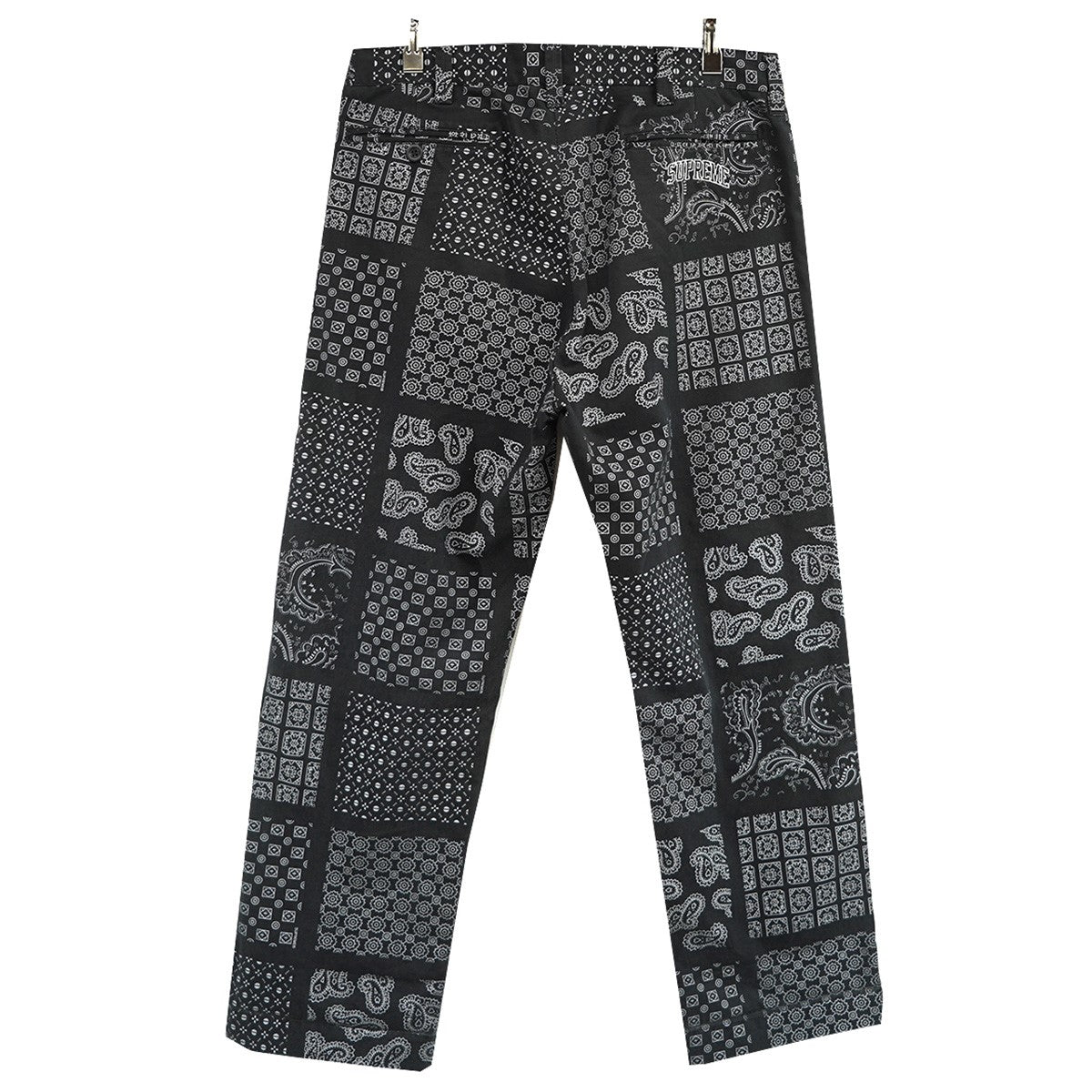 20SS Paisley Grid Chino Pantバックロゴ ペイズリー グリッド バンダナ チノパン チノ パンツ